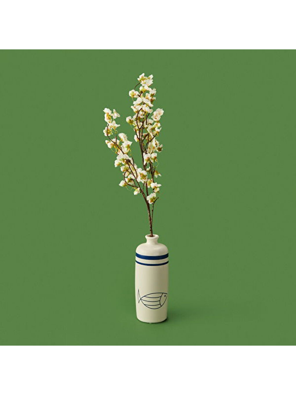 Exclusive Bahar Dalı Yapay Çiçek - Beyaz - 103 cm