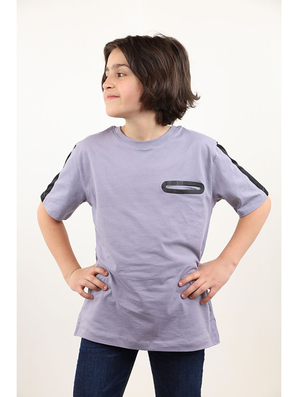 Gri Erkek Çocuk Tişört