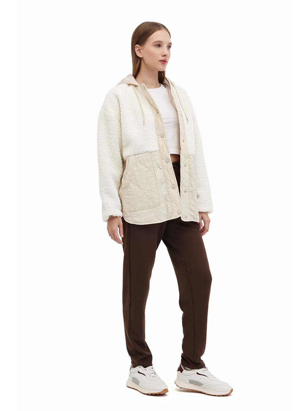 Bej WL 6HANNAH 6CT2008 5PR Ekru Kadın Mont-2