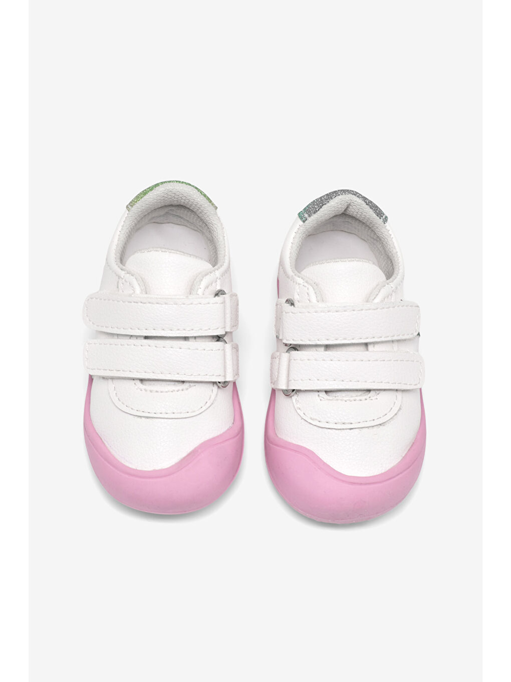Bebek Unisex Beyaz İlk Adım Cırtlı Snaker-1
