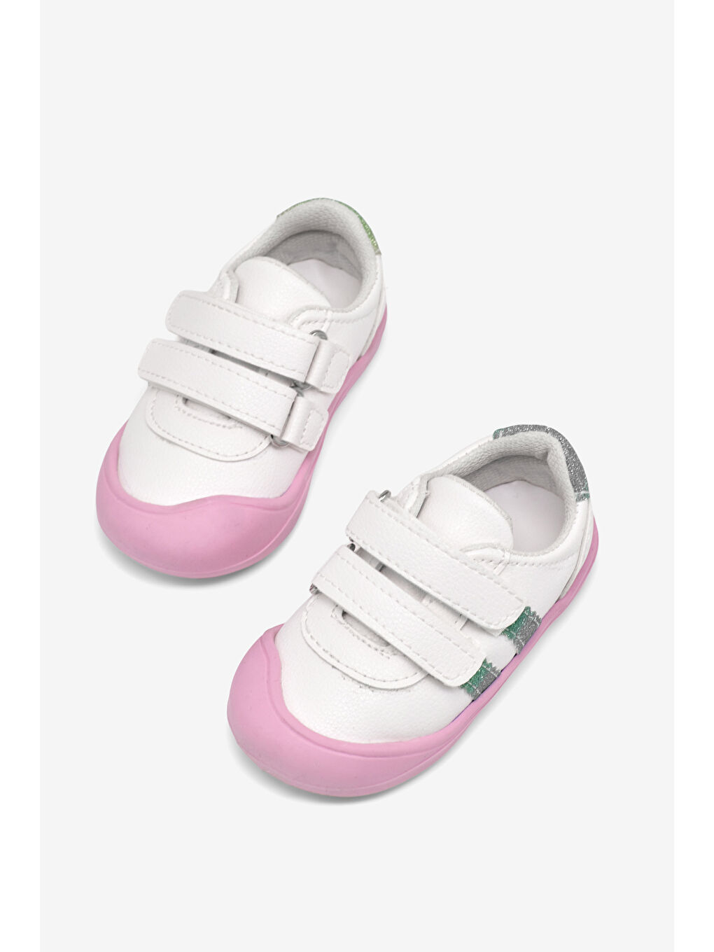 Bebek Unisex Beyaz İlk Adım Cırtlı Snaker-2