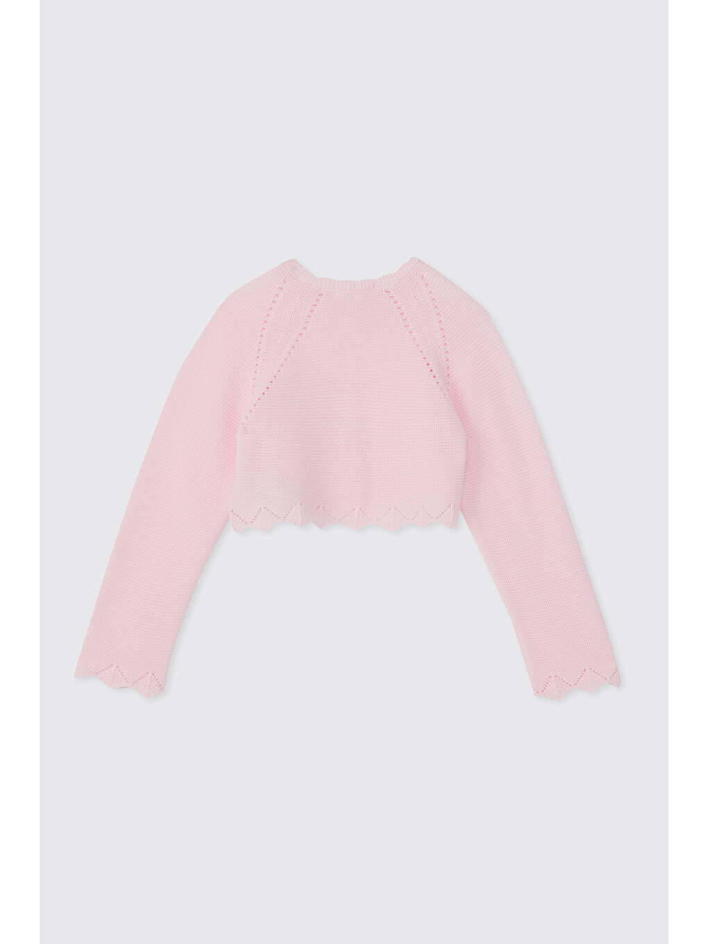 Yenioğan Düğmeli Pembe Hırka-1
