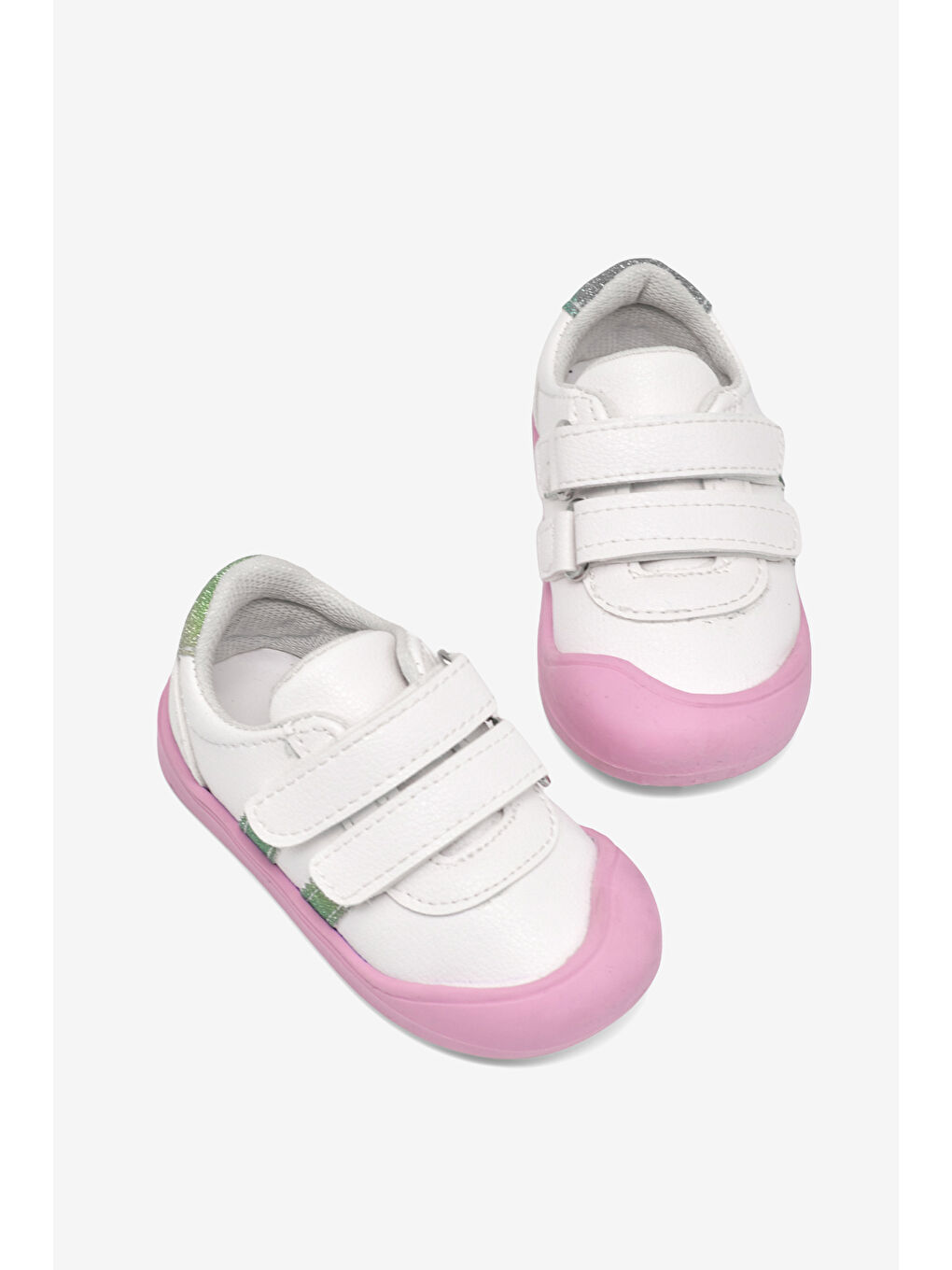 Bebek Unisex Beyaz İlk Adım Cırtlı Snaker-4