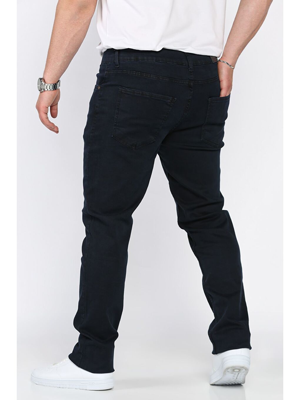 Lacivert Erkek Jean Elastanlı Pantolon-2