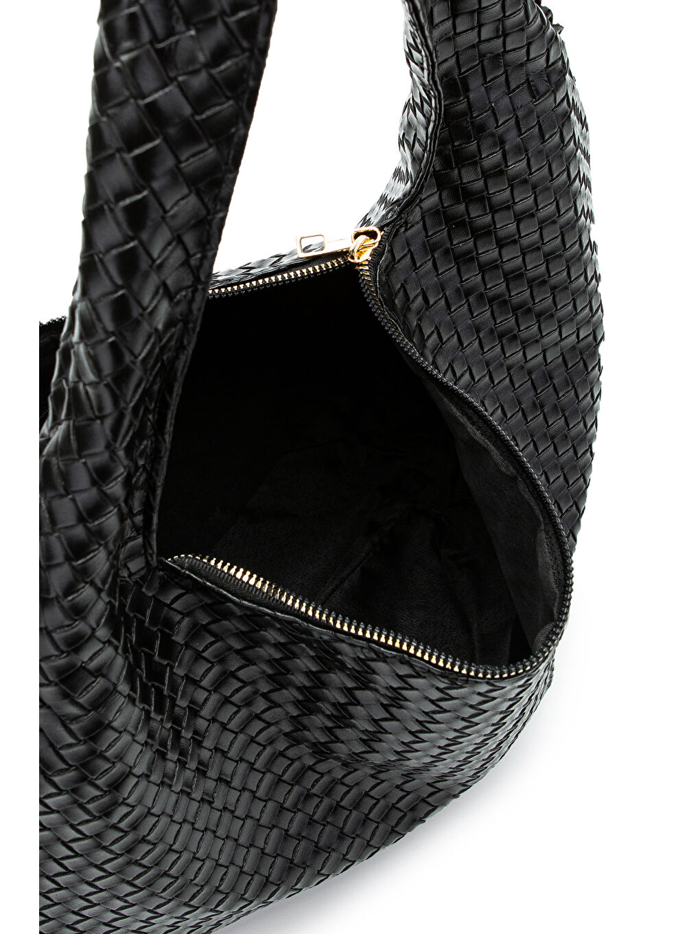 Salaş Örgü Detay Lauren Kadın Kol Çanta Siyah-3