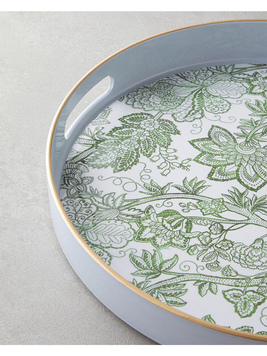 Greenery PP Tepsi 33 cm Beyaz - Yeşil-2