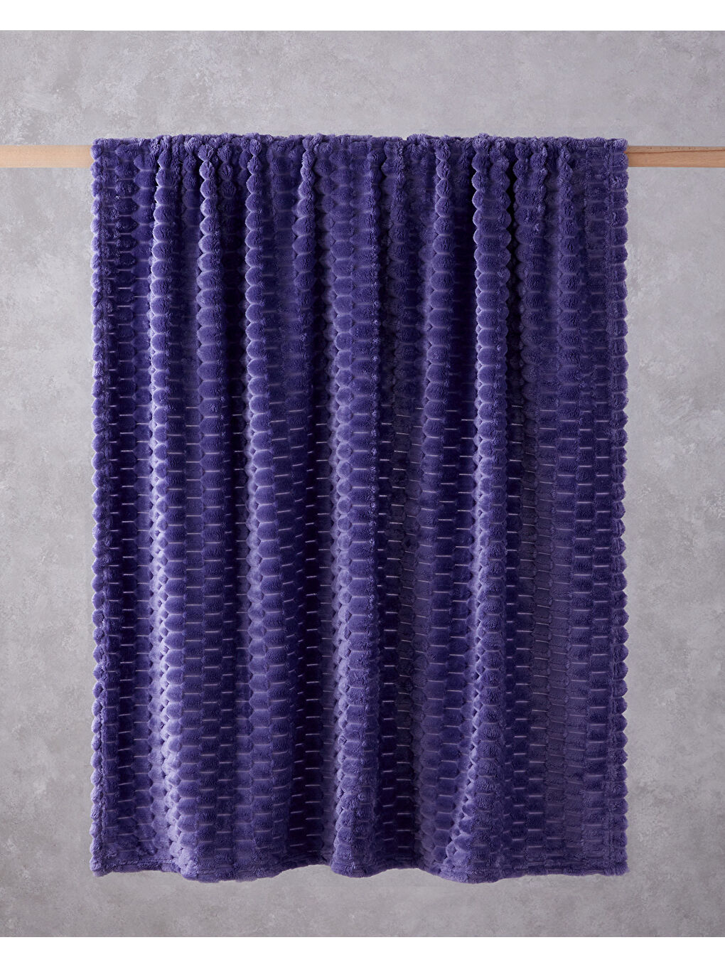 Tiny Bubbles Jakarlı Wellsoft Tv Battaniye 120x160 cm Mor