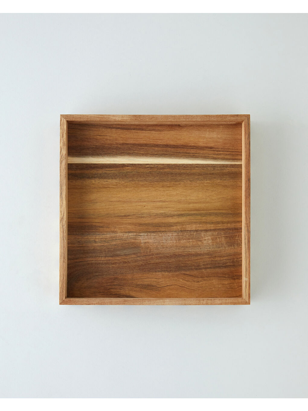 Akasya Dekoratif Tepsi 25X25X5 CM Koyu Kahverengi