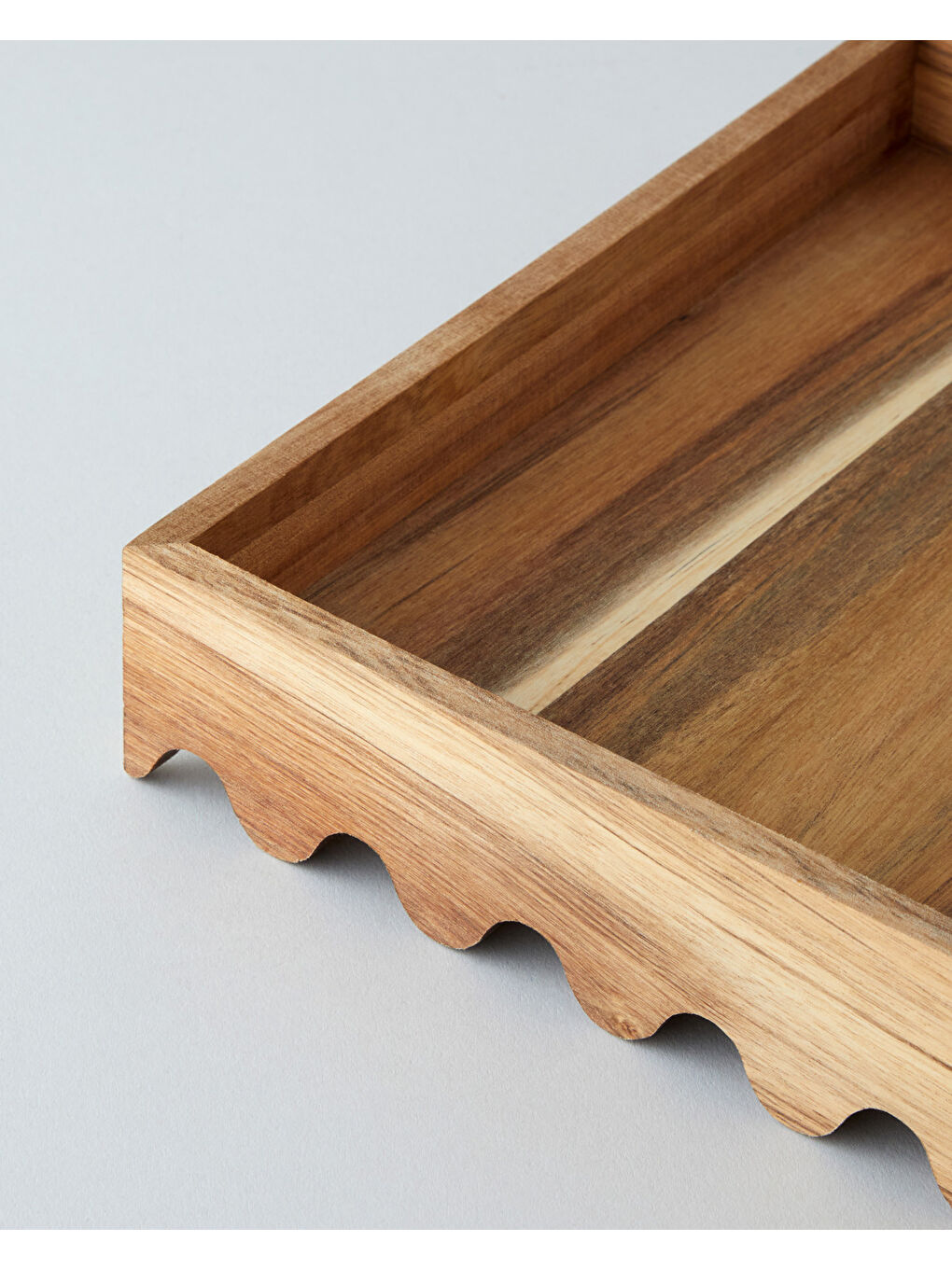 Akasya Dekoratif Tepsi 25X25X5 CM Koyu Kahverengi-2