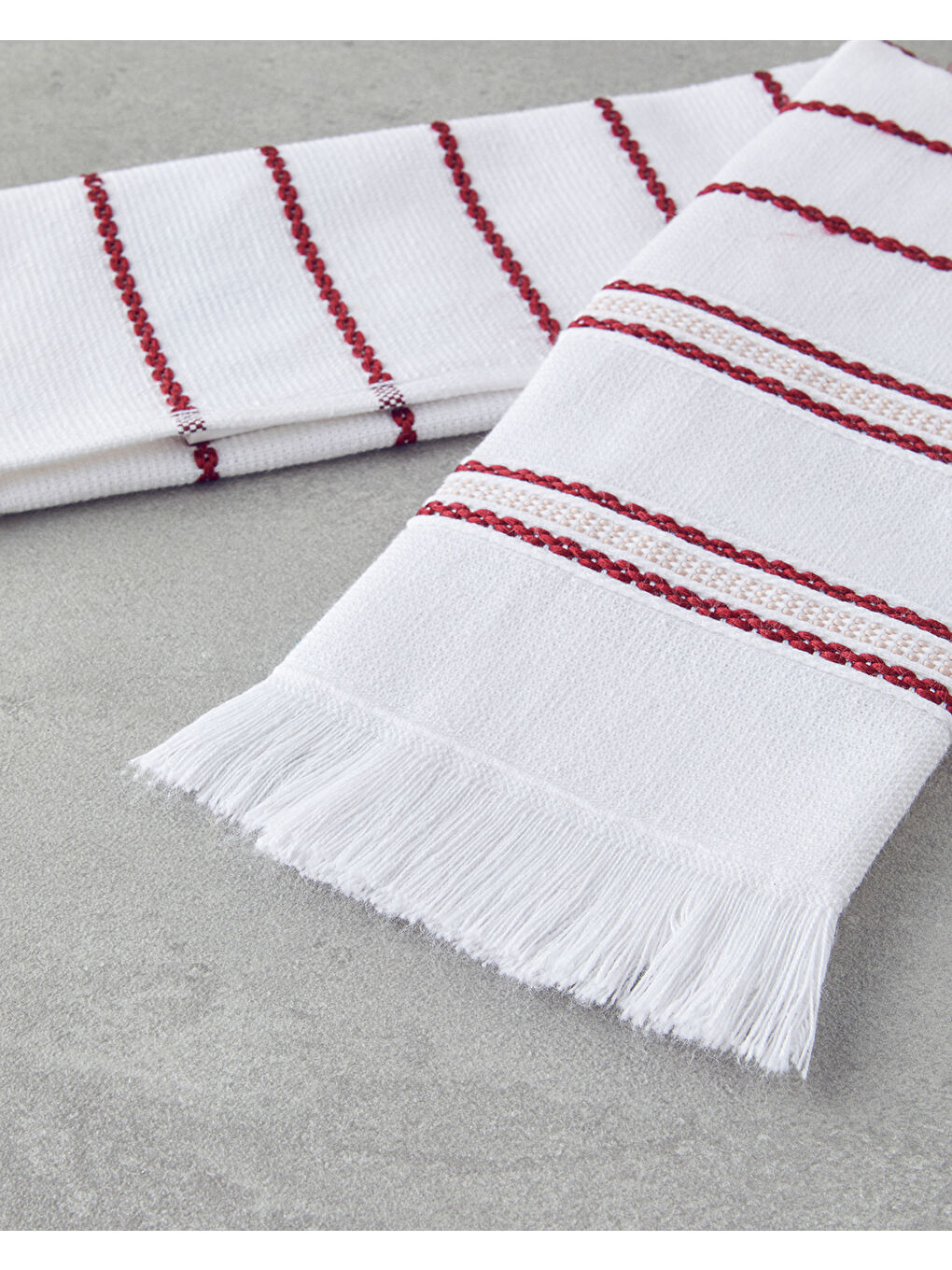 Stria Pamuk Polyester Kurulama Bezi 30x50 cm Bordo-2