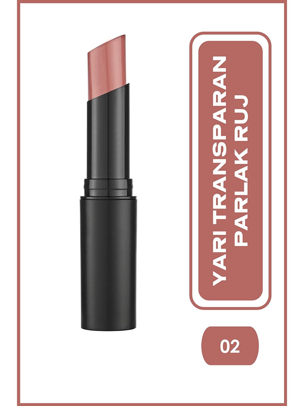 Sheer Shine Stylo Lipstick 02 Argan Yağlı Parlak Ruj 3 g