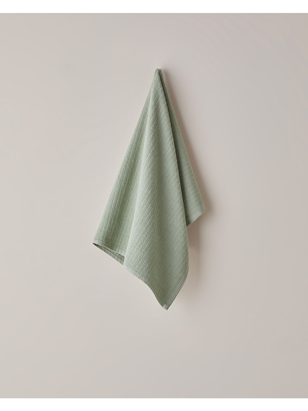 Stripe Pamuk Yüz Havlusu 50x70 cm Haki