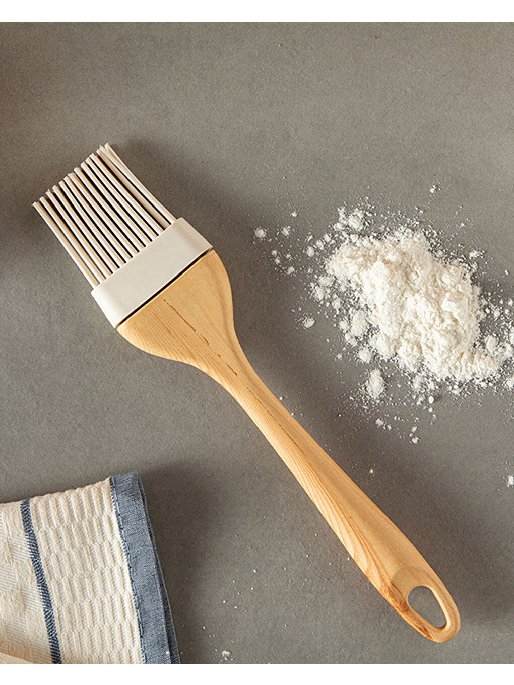 Eddy Silikon Yumurta Fırçası Açık Bej