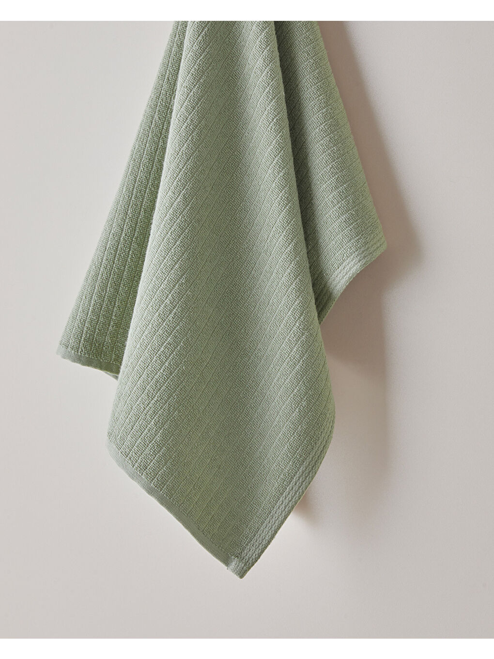 Stripe Pamuk Yüz Havlusu 50x70 cm Haki-1