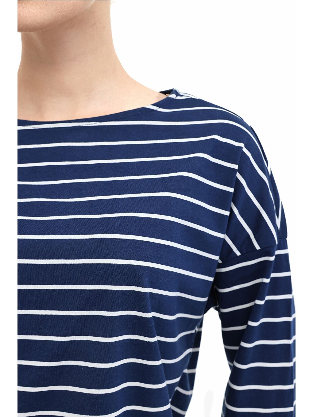 WB 14BERRA 5PR Lacivert Kadın Uzun Kol T-Shirt-3