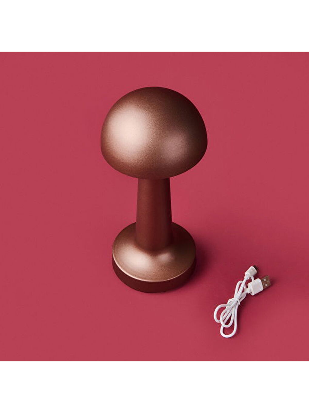 Sarı FL-8080 Şarjlı Led Masa Lambası - Bronz - 22,5 cm-1