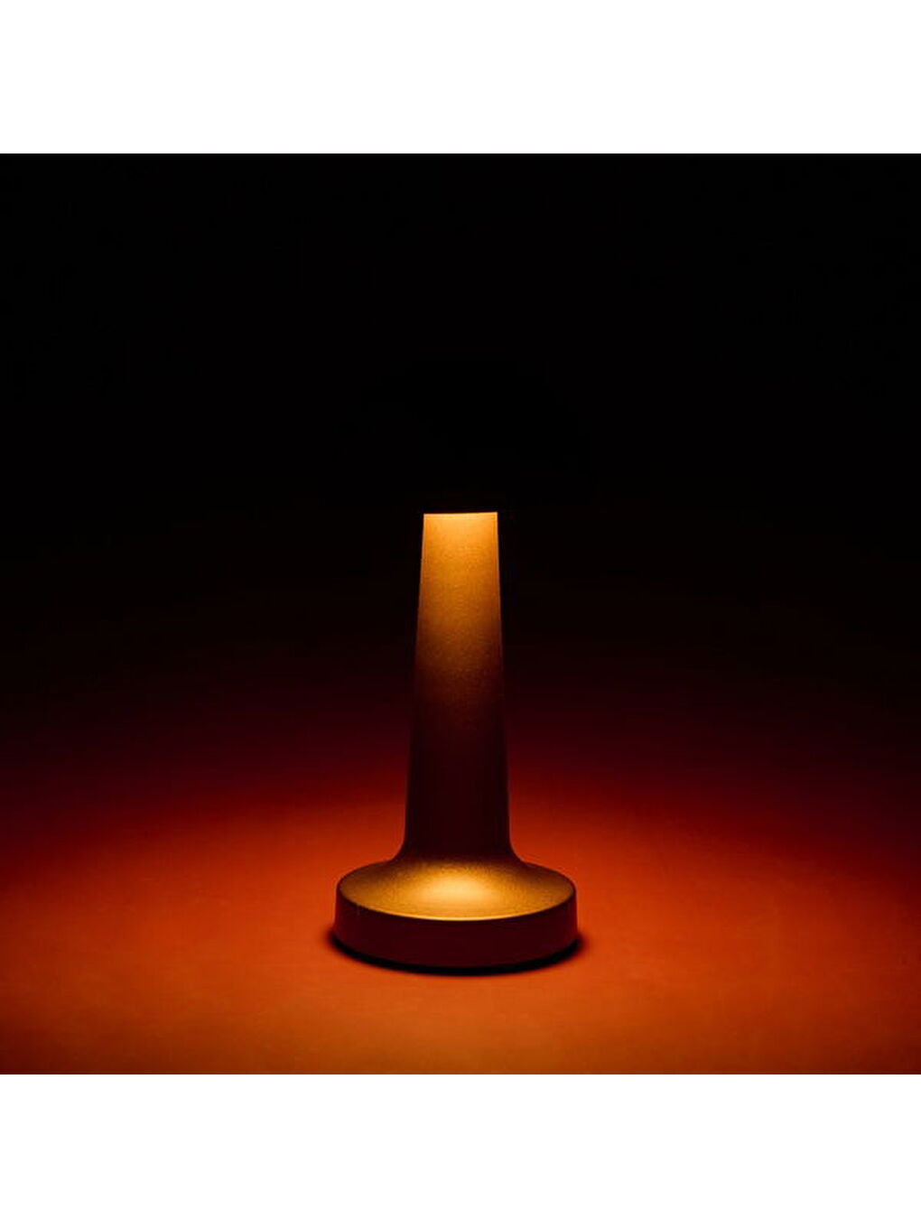 Sarı FL-8080 Şarjlı Led Masa Lambası - Bronz - 22,5 cm-2