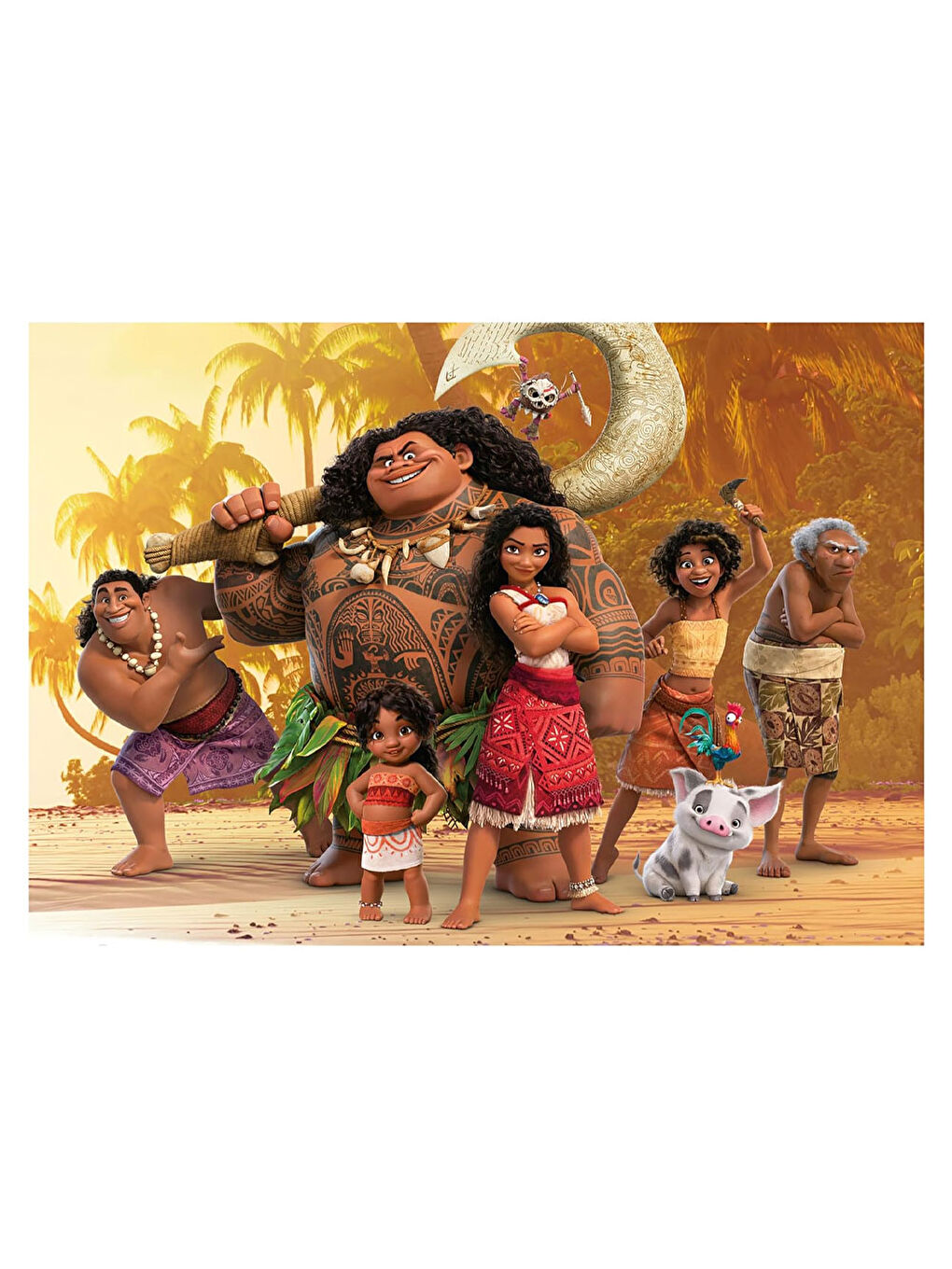 Çocuk Puzzle Multi 4 Vaiana 2 50+80+100+150 Parça 20104-3