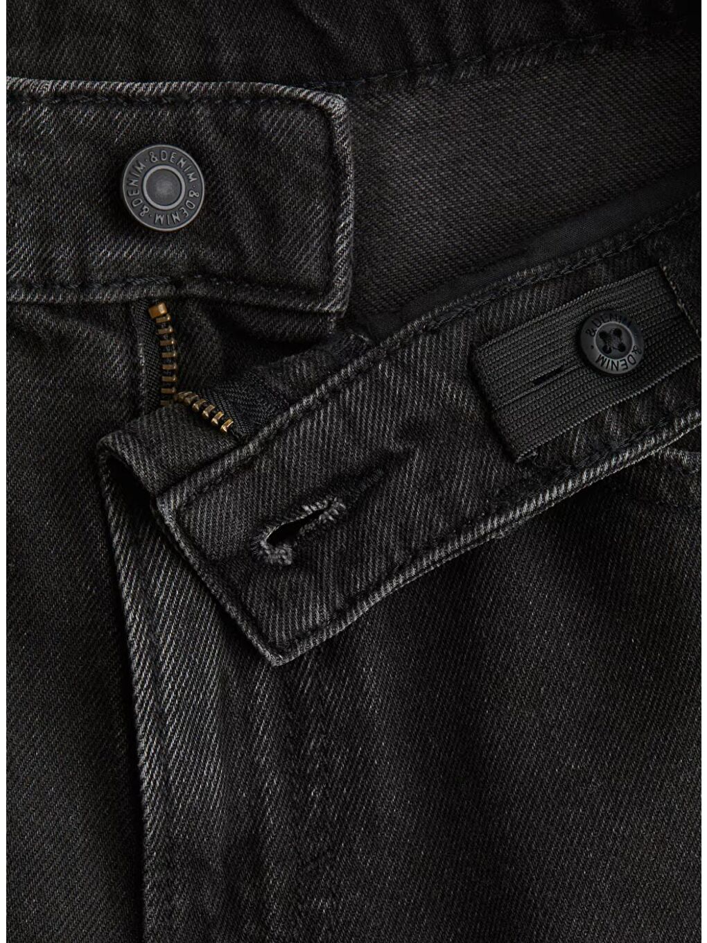 Erkek Çocuk Siyah Renk Baggy Fit Jean Pantolon-3