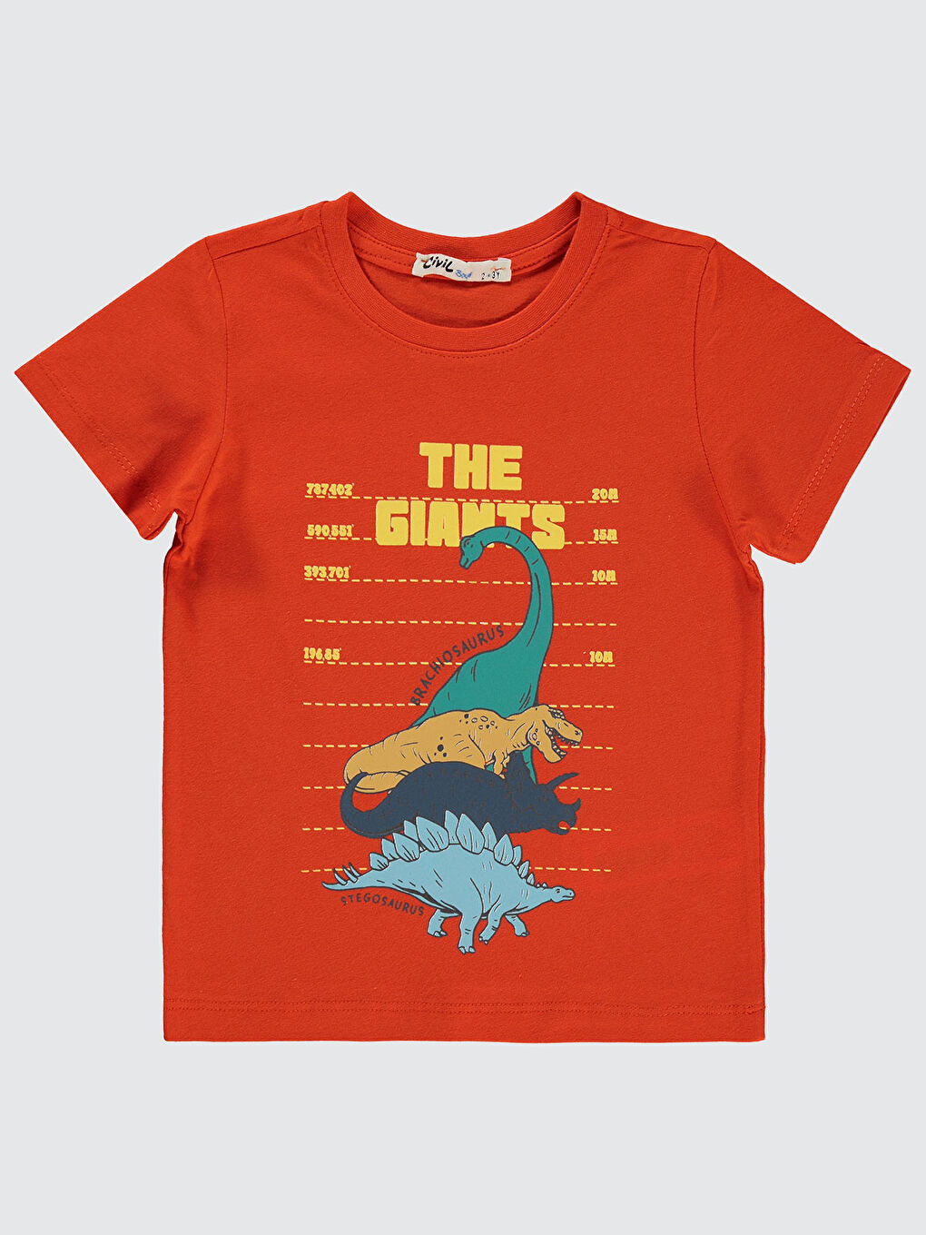 Kırmızı Boys Erkek Çocuk Tişört 2-5 Yaş Nar