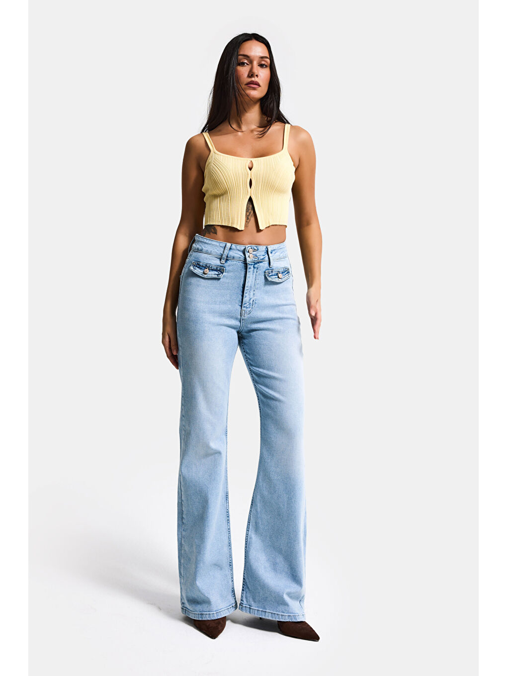 Mavi Kadın Ice 4s6-3 Flare Fit High Waist Esnek Kumaş Denim Jean-1