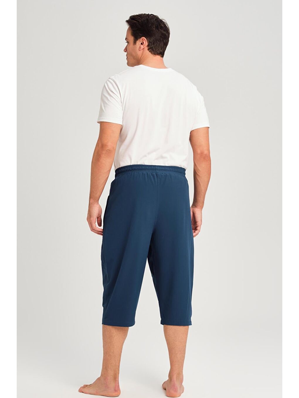 Geniş Kalıp Büyük Beden Yeşil Erkek Uzun Havuz Ve Deniz Şortu 3062-1