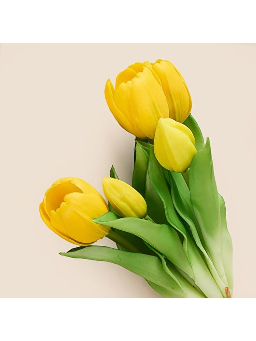 Deco Lale 5'li Buket Çiçek - Sarı - 32 cm-2