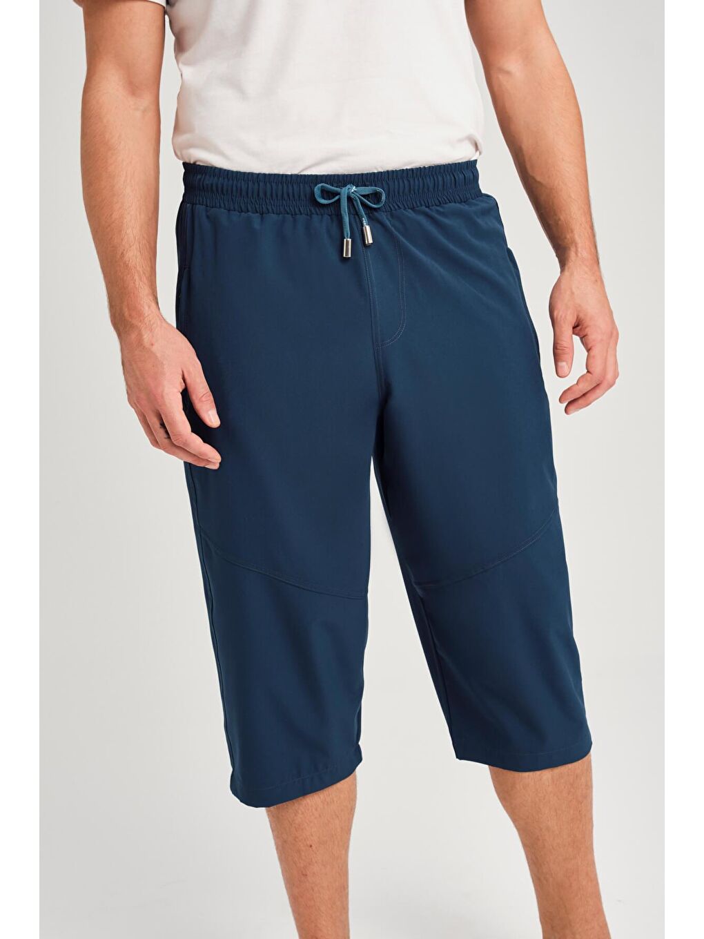 Geniş Kalıp Büyük Beden Yeşil Erkek Uzun Havuz Ve Deniz Şortu 3062-3