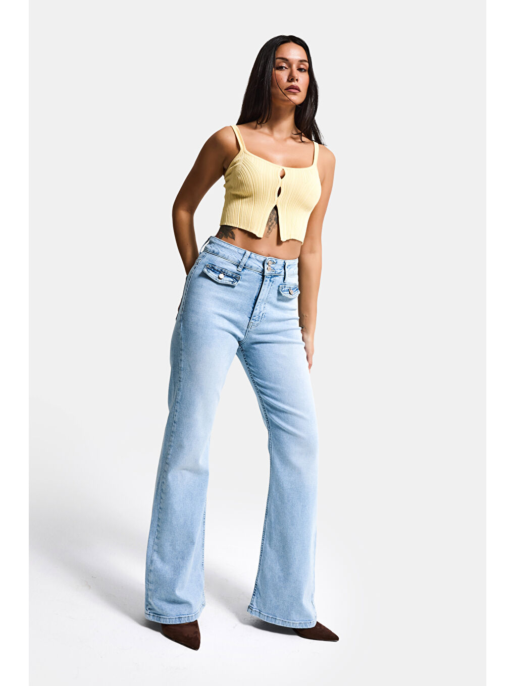 Mavi Kadın Ice 4s6-3 Flare Fit High Waist Esnek Kumaş Denim Jean-4