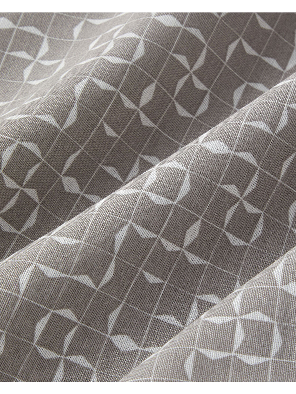 Bej Geomora Kolay Ütülenir Çift Kişilik Nevresim Takımı 200x220 cm Vizon-4