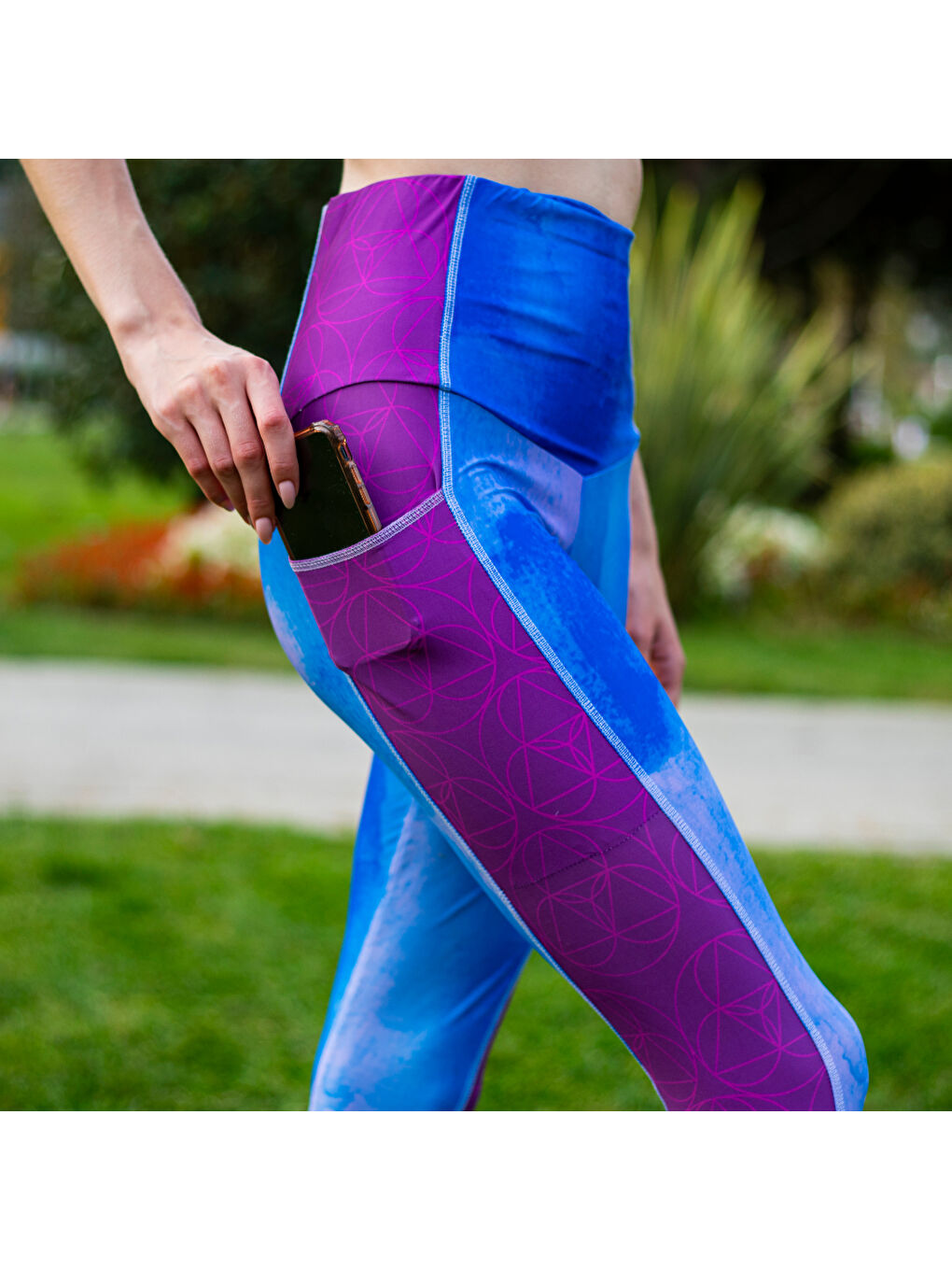 Karışık BiggYoga Karma Cepli Tayt-7