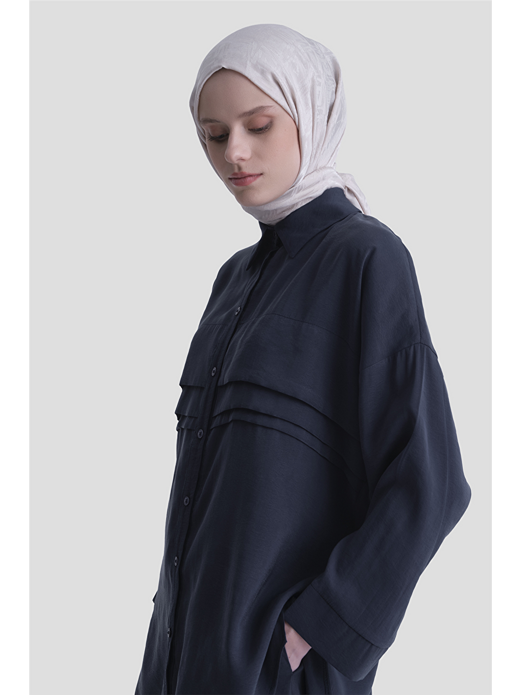 Aller Detaylı Modal Takım Lacivert-3