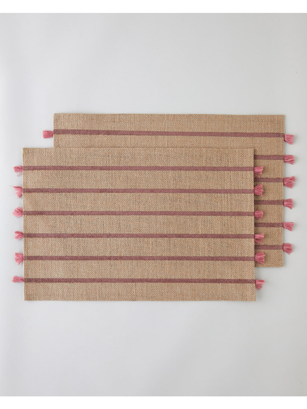 Fringe Jüt 2'li Amerikan Servis 30x45 cm Pembe