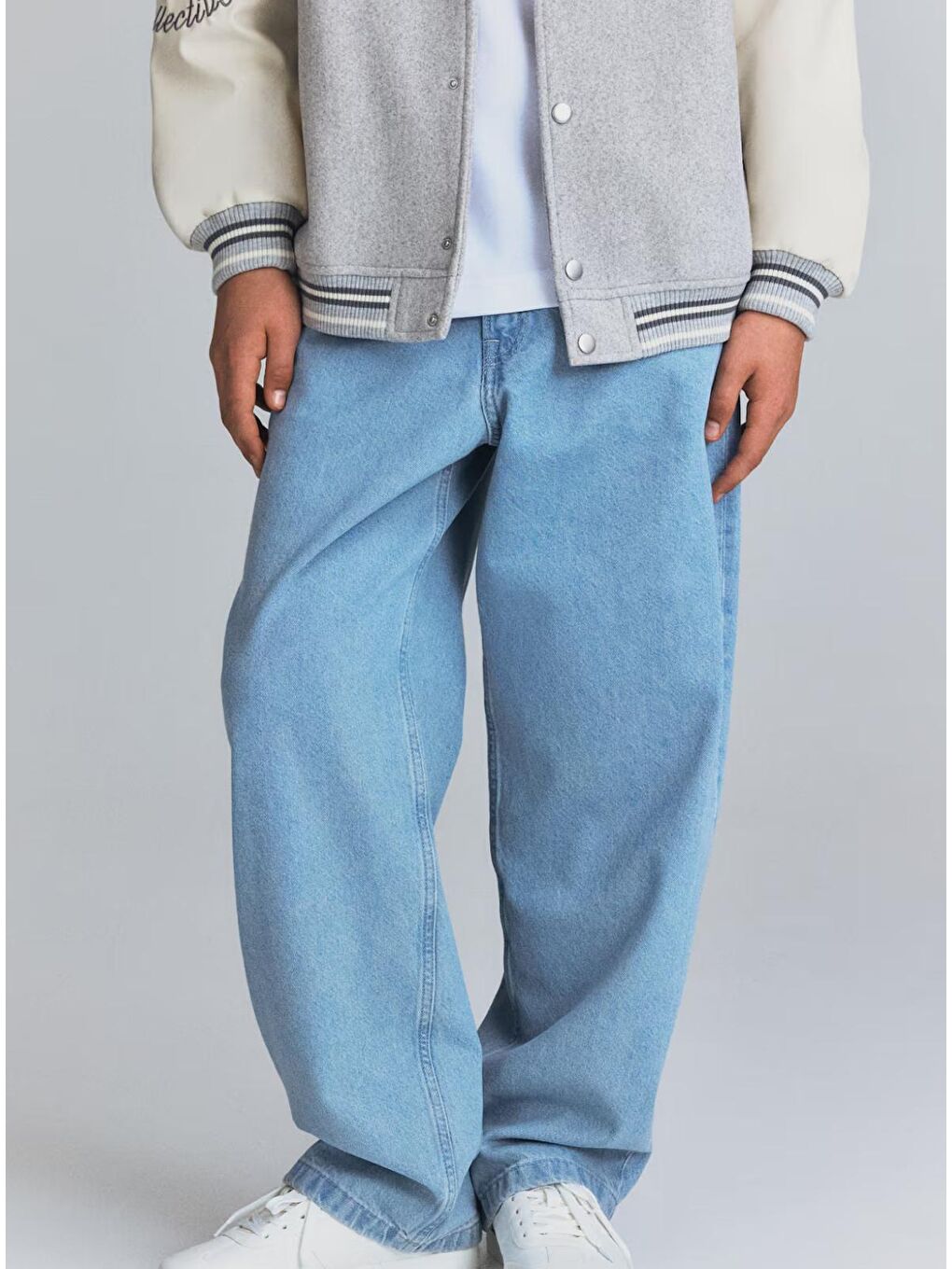 Mavi Erkek Çocuk Baggy Fit Jean Pantolon