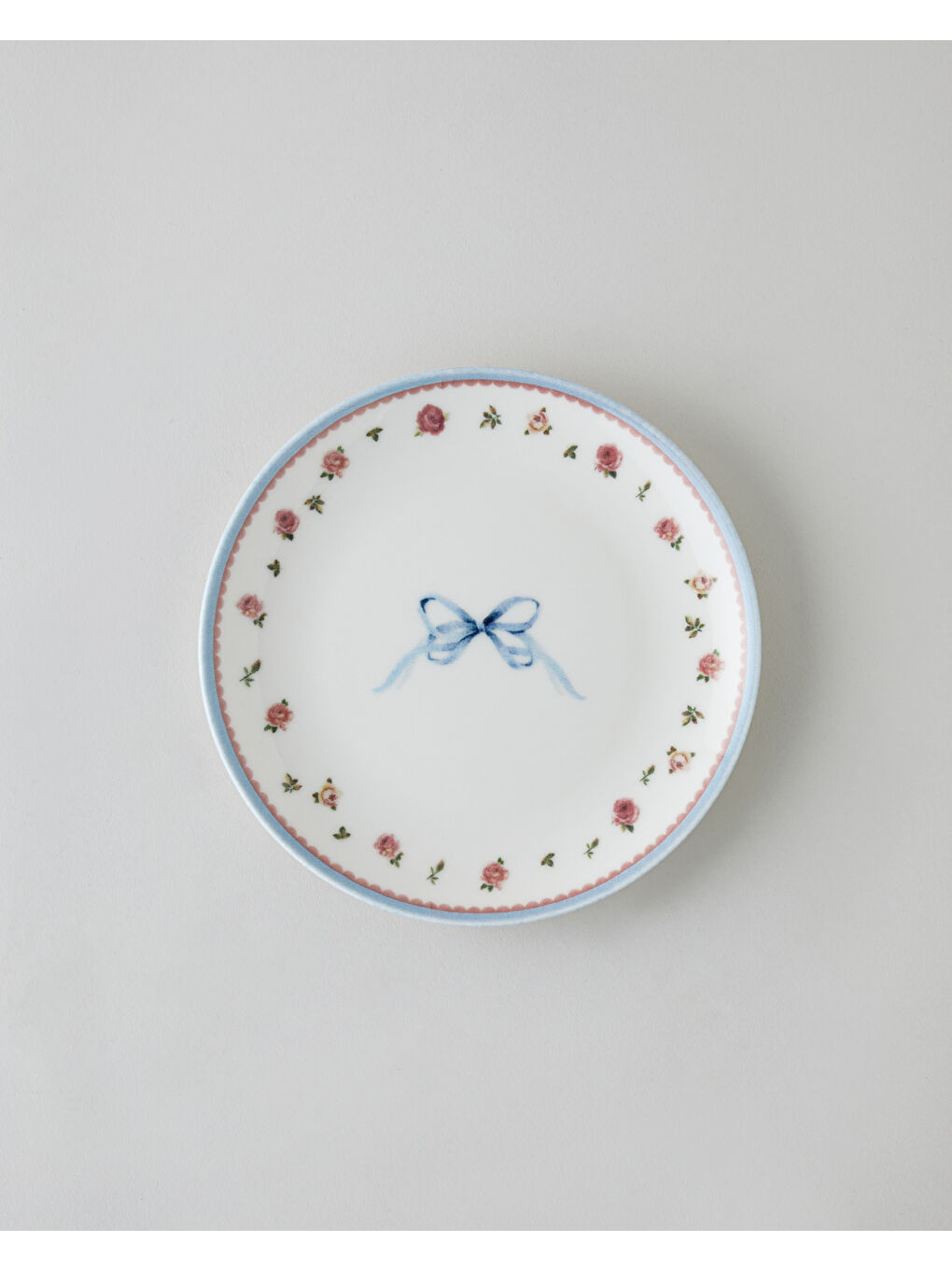 Beyaz Maze Porselen 6'lı Pasta Tabağı 19 cm Renkli-1