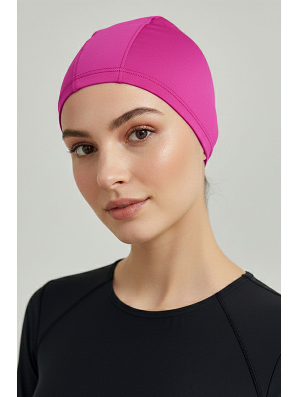 Havuz Deniz Düz Bone R-990 Pembe-1