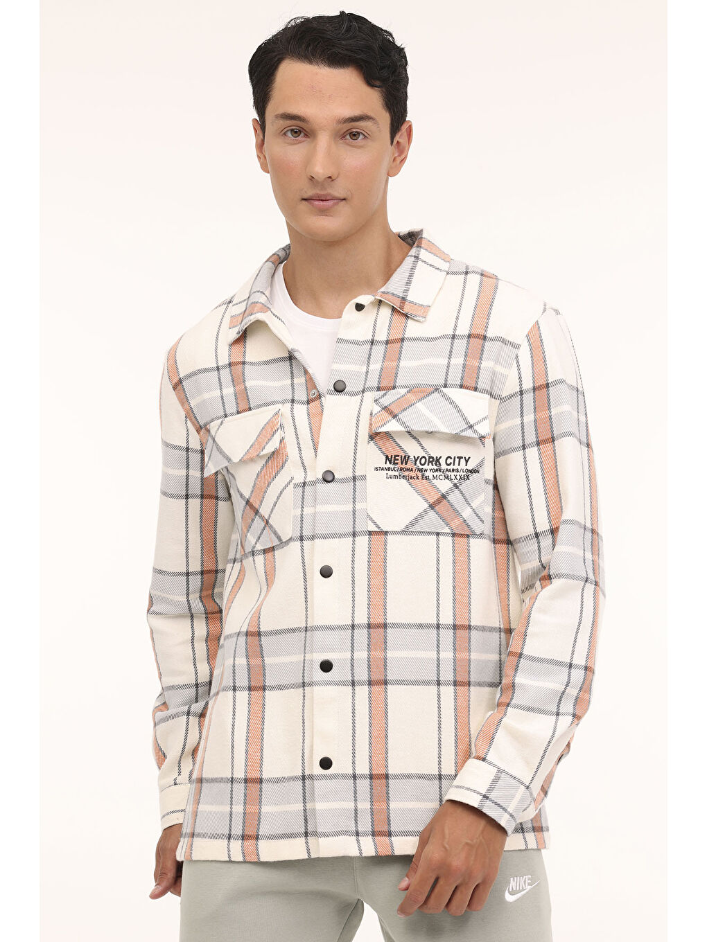 Pembe ML GREYS 6OURB2017 4PR Somon Erkek Gömlek-5