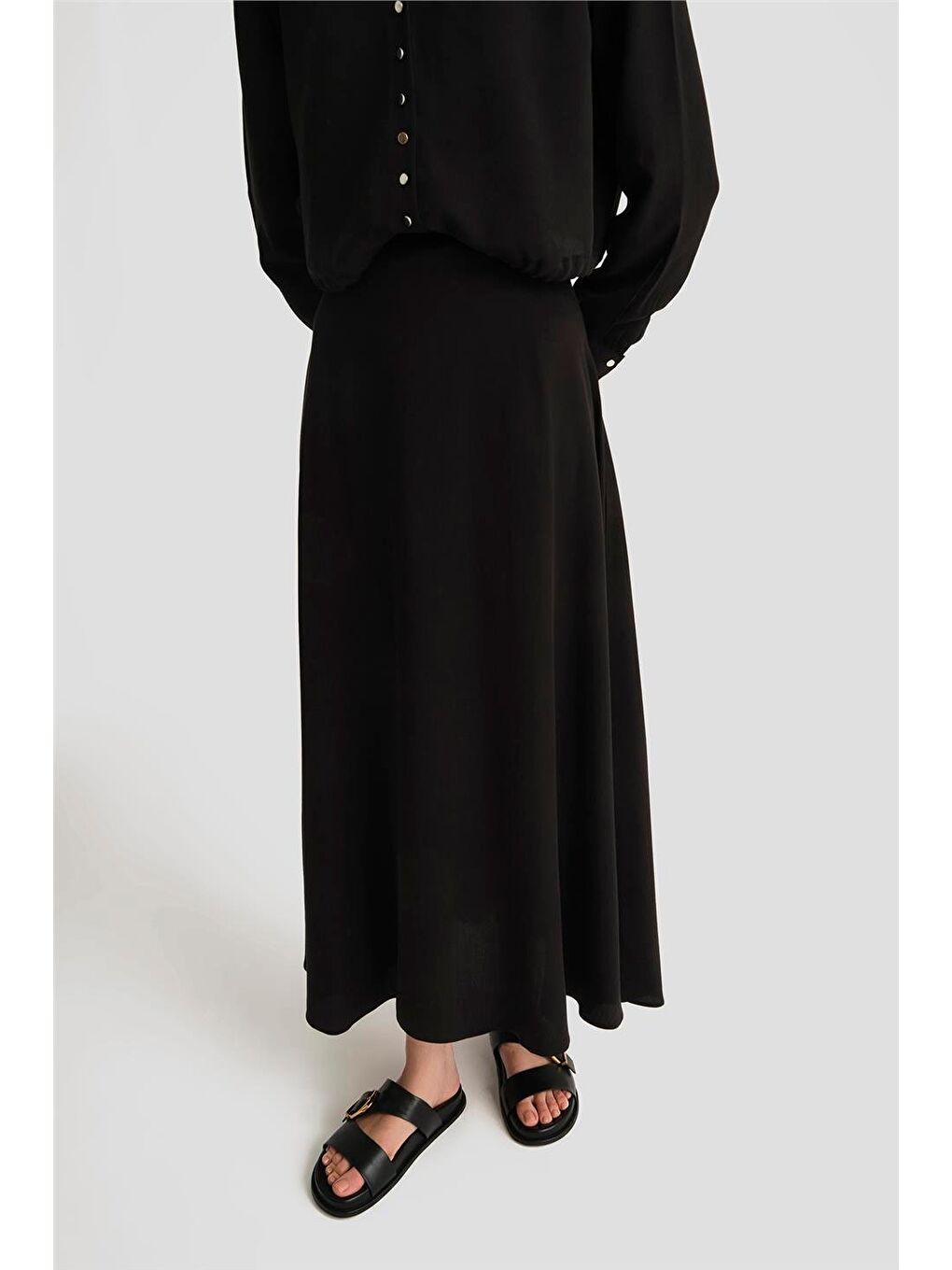 Lyocell Etek 25Yd4226-2 Siyah-2