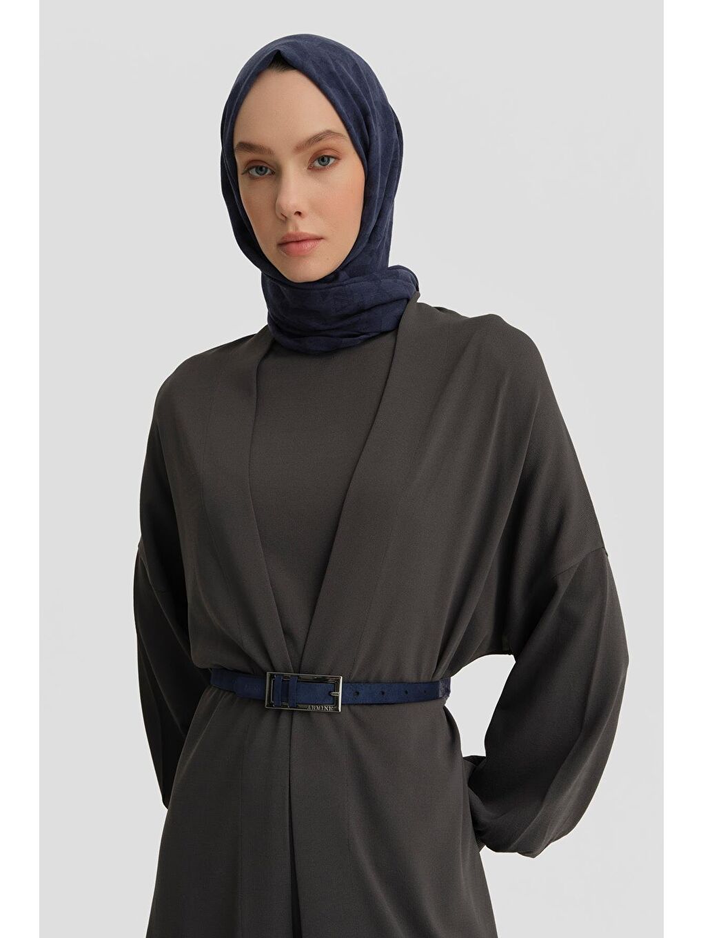 Gri Üç Parça Triko Takım 24Kd2004 Antrasit