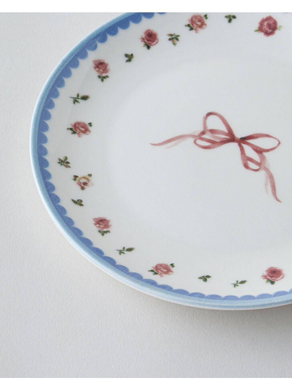 Beyaz Maze Porselen 6'lı Pasta Tabağı 19 cm Renkli-4