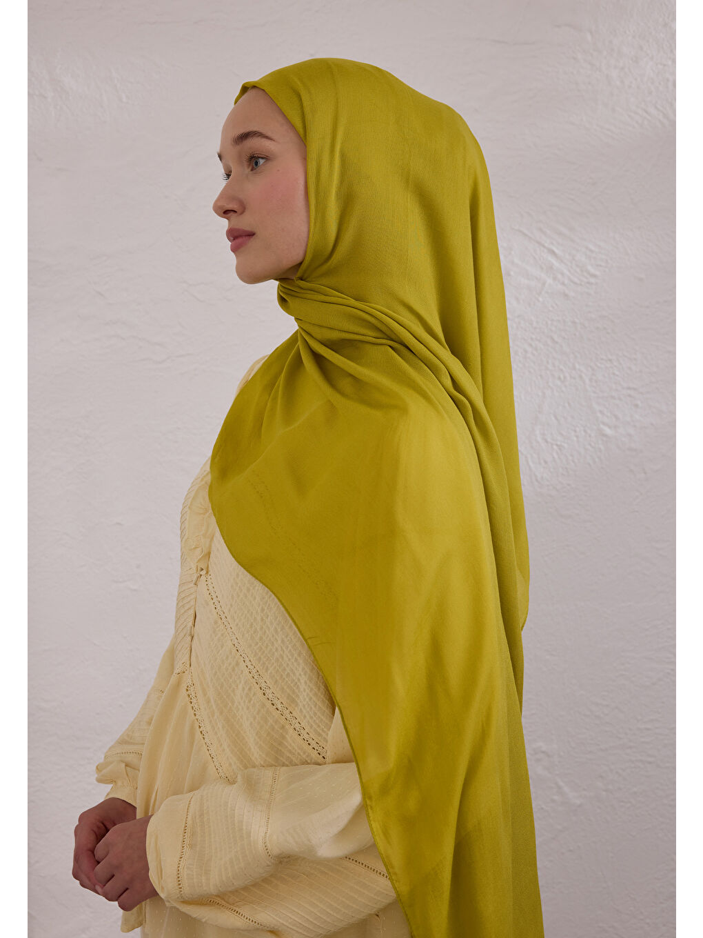 Soft Viskon Yağ Yeşili Şal-2