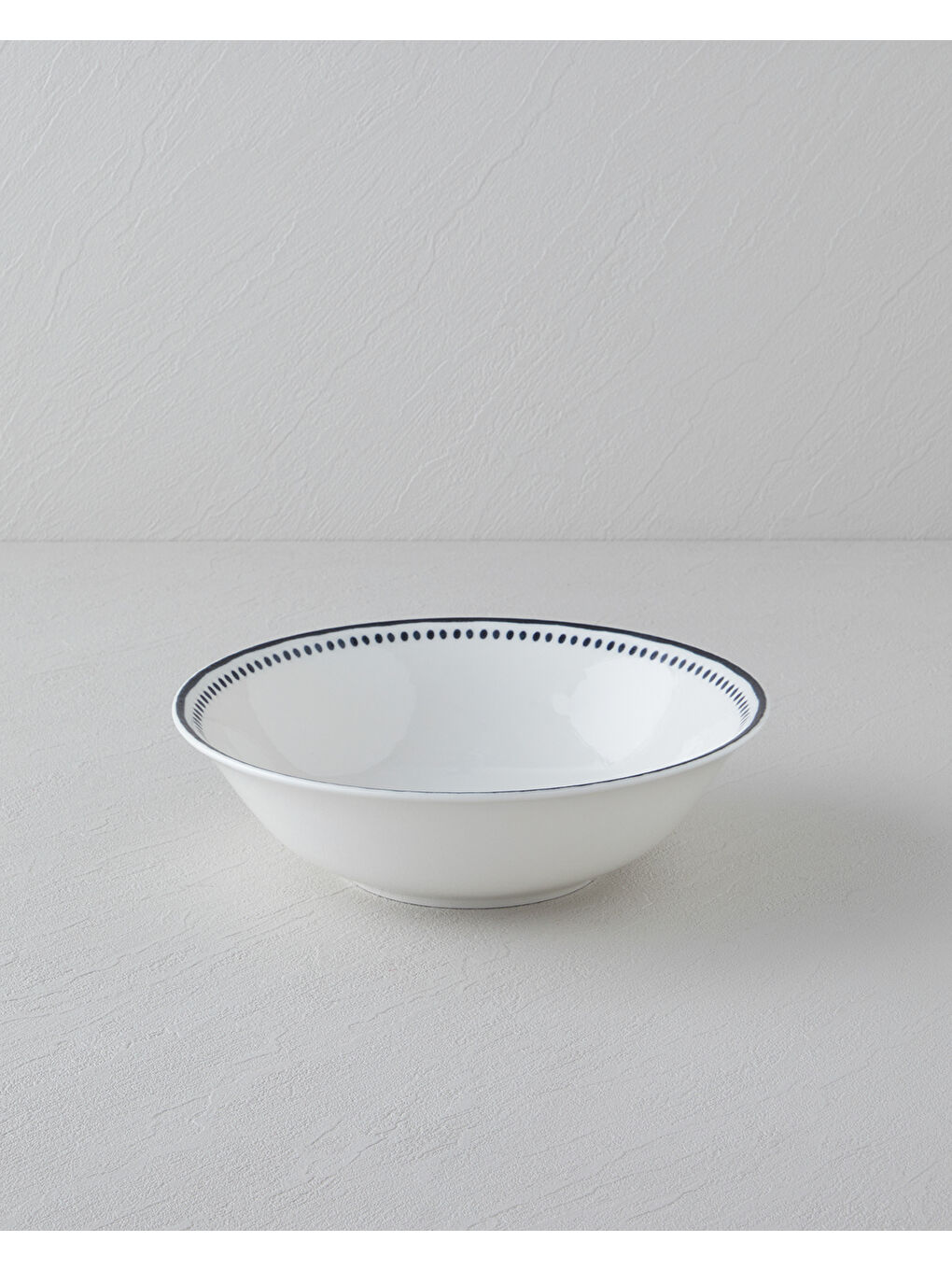 Monarch Porselen Kase 23 cm Siyah - Beyaz