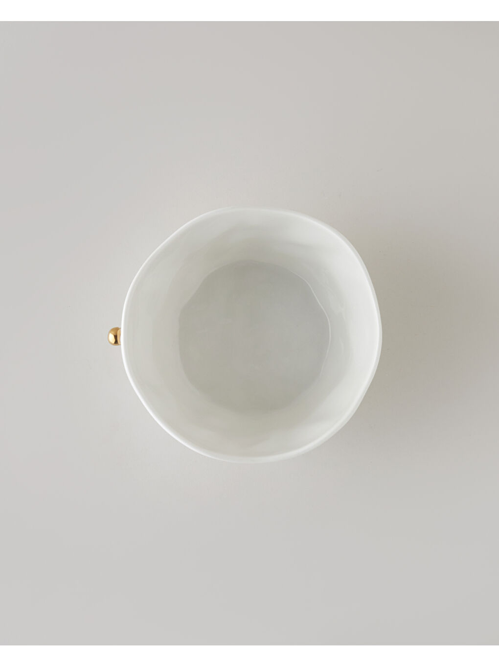 Golden Gleam Porselen Kase 21 cm Beyaz-Gold-1