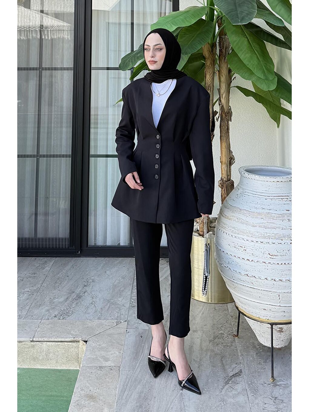 Pensli Ceket-Pantolon İkili Takım Siyah