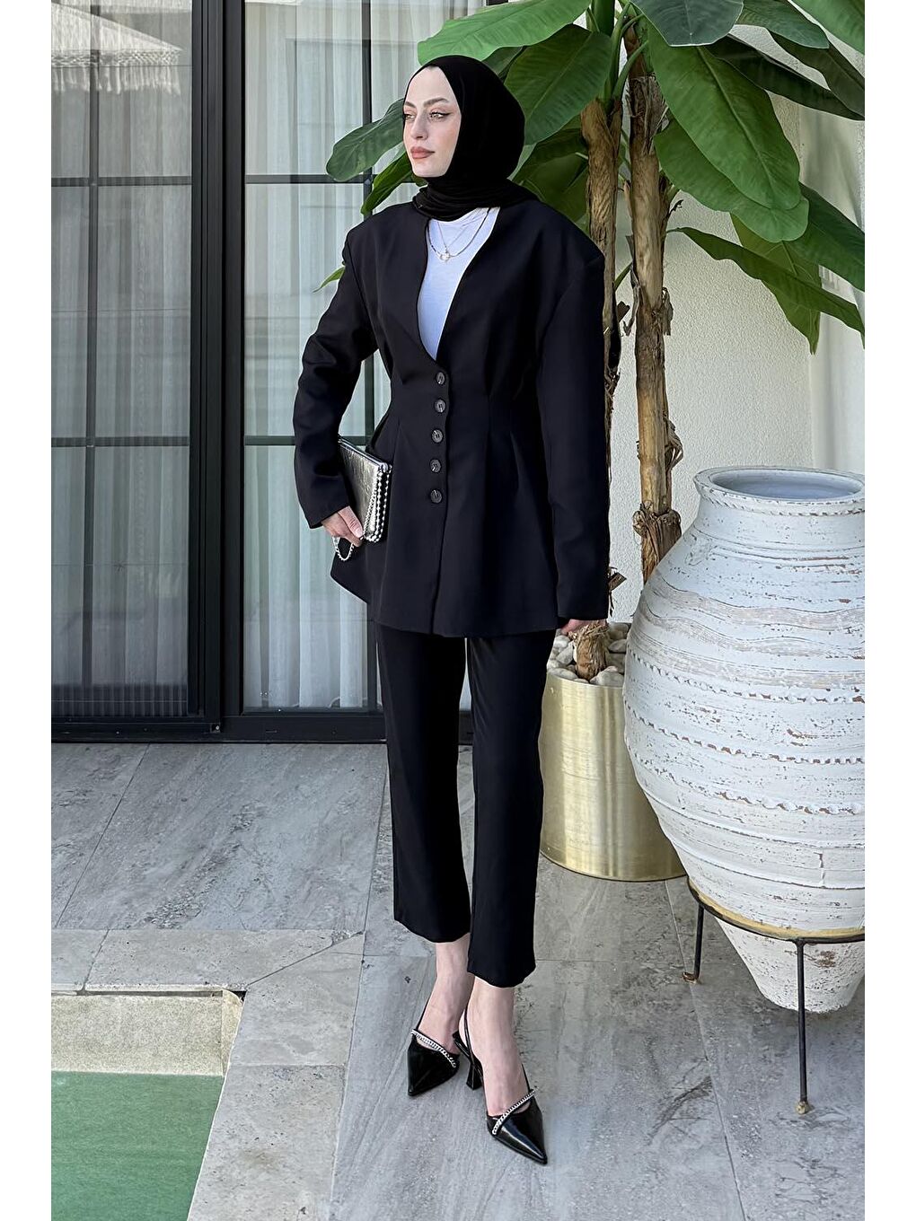 Pensli Ceket-Pantolon İkili Takım Siyah-1