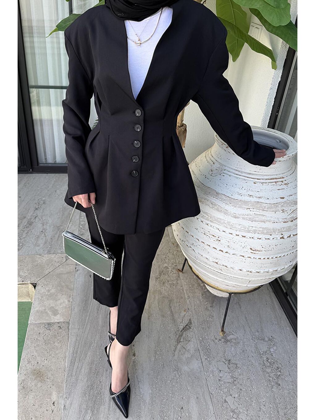 Pensli Ceket-Pantolon İkili Takım Siyah-2