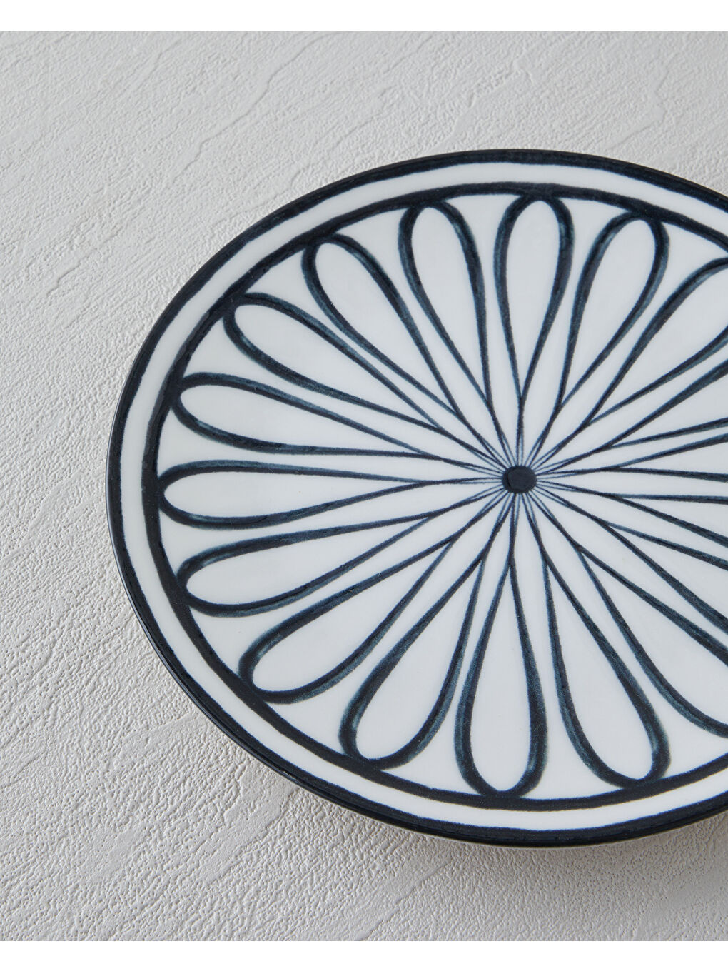 Monarch Porselen Pasta Tabağı 19 cm Siyah - Beyaz-2