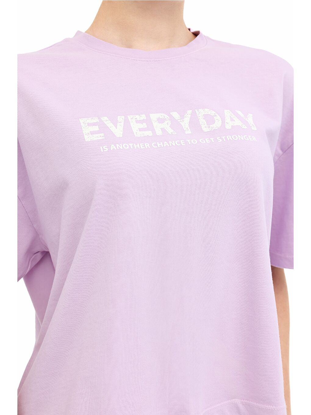 Mor WL FREYA 11SY790 5PR Lila Kadın Kısa Kol T-Shirt-3