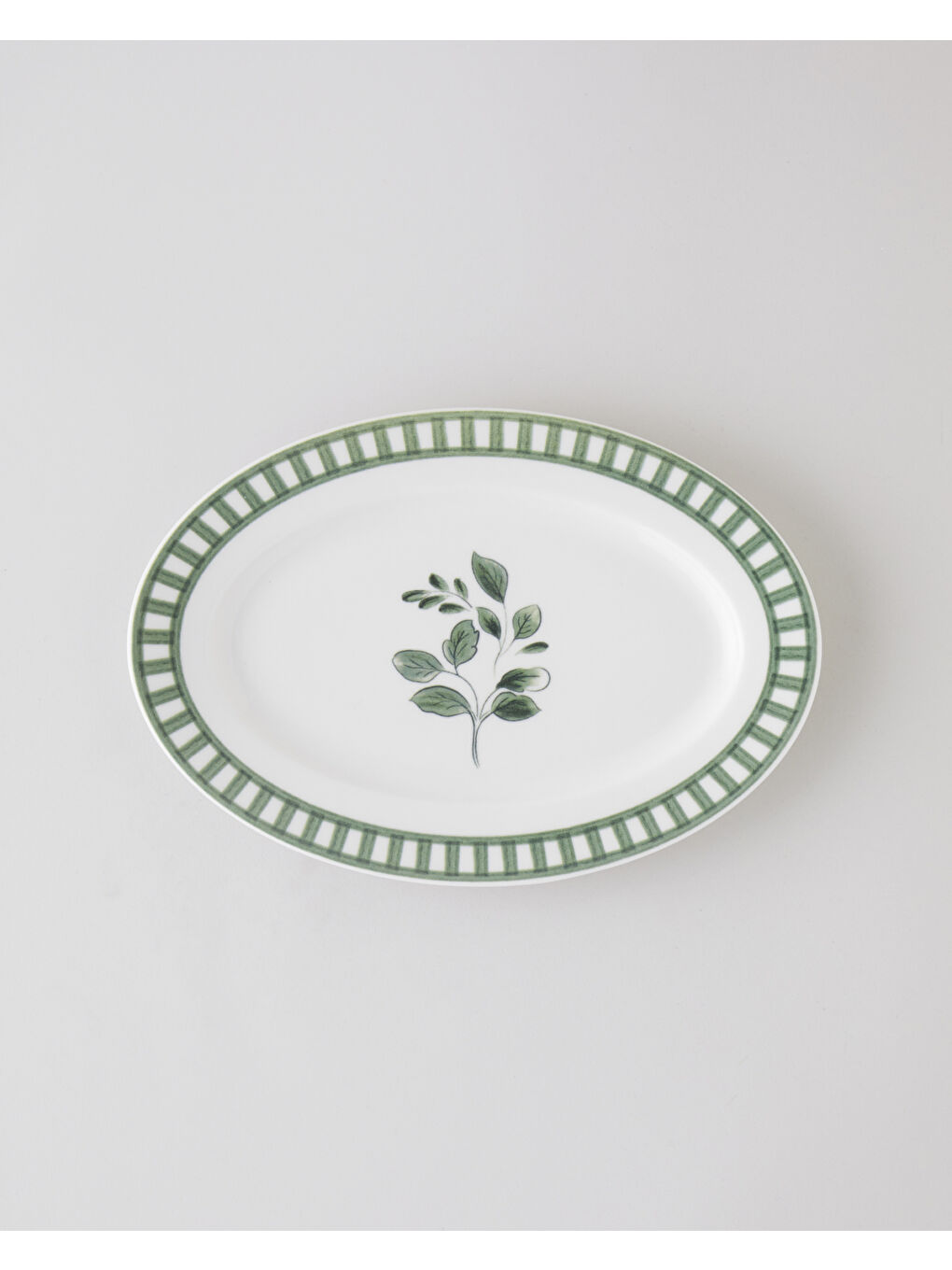 Gardenia Porselen Kayık Tabak 30 cm Yeşil-1