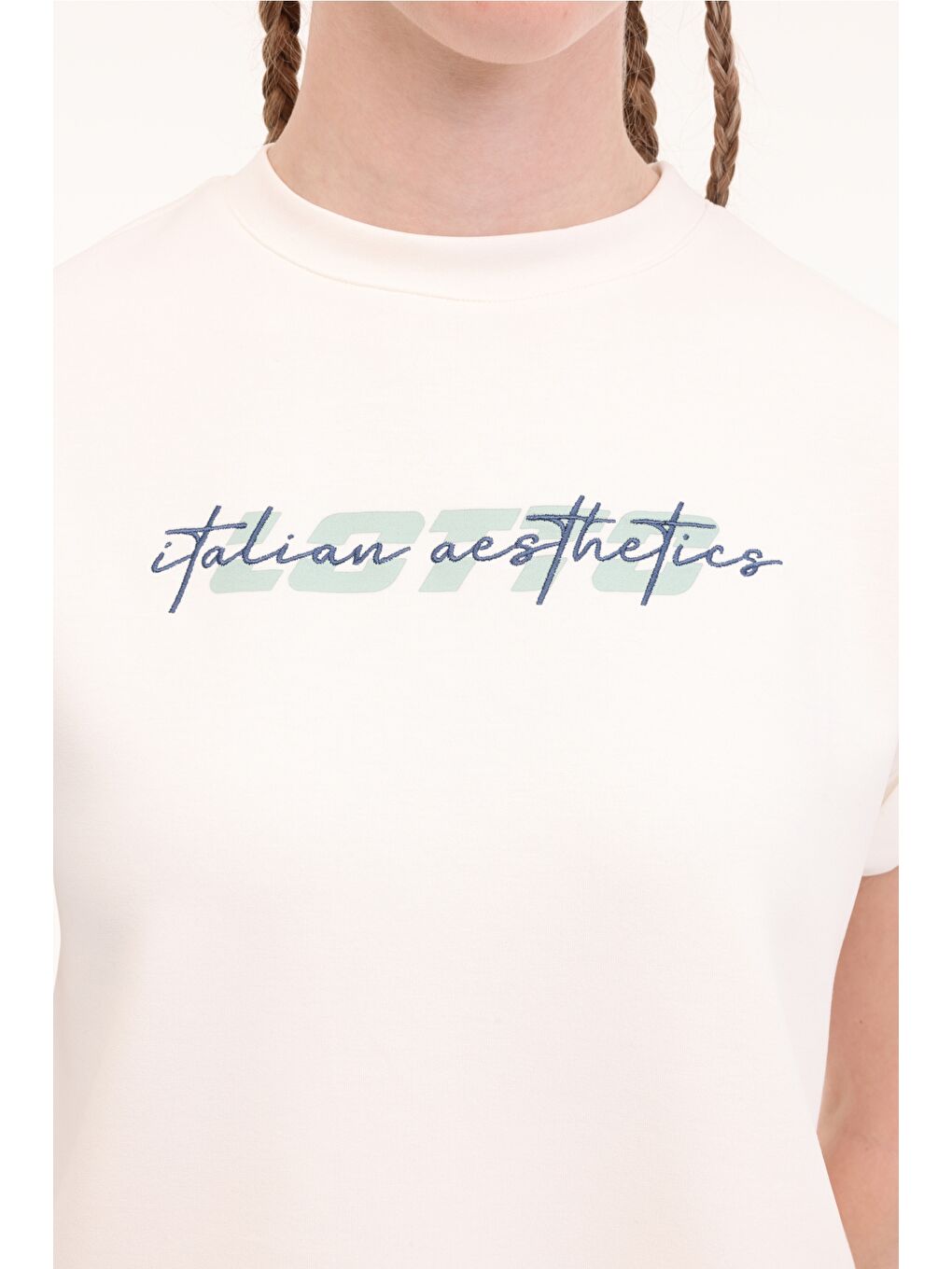 LOTTO Bej W-ITIRA TEE 5FX Ekru Kadın Kısa Kol T-Shirt - 3